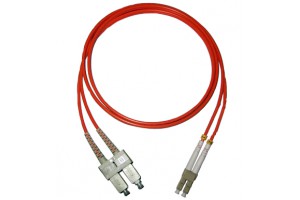SC to LC, Multimode 62.5/125um, duplex, 3.0mm x 2 cable, 1 meter